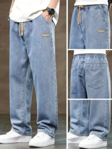 Men's Blue Baggy Jeans